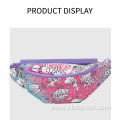 Napa print Fanny pack/Cartoon kids PU Fanny Pack/Napa print PU graffiti bag